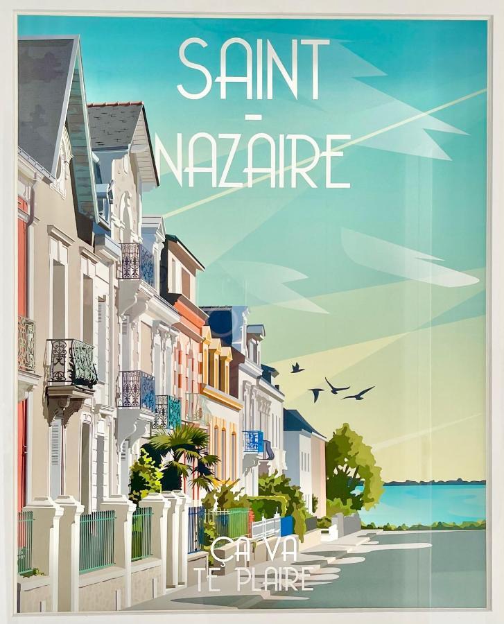 St Nazaire - L'Art Deco - Stationnement Gratuit - Centre Ville - Wifi Fibre Сен-Назер Екстер'єр фото