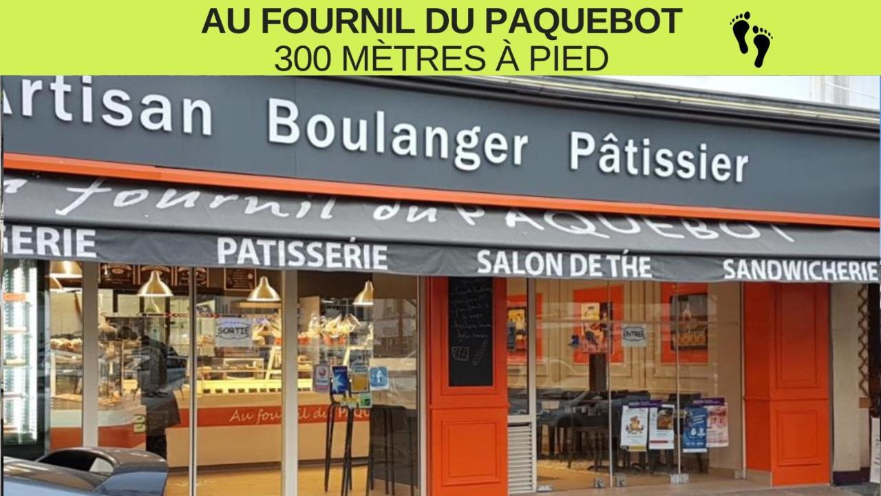 St Nazaire - L'Art Deco - Stationnement Gratuit - Centre Ville - Wifi Fibre Сен-Назер Екстер'єр фото